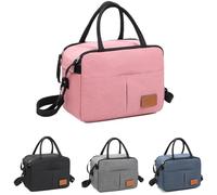 ZXYZLJJD Bolsa de almuerzo aislamiento térmico bolsa de refrigeración conectada bolsa de almuerzo bolsa de almacenamiento de bolsa de almuerzo impermeable y a prueba de fugas bolsa de almuerzo (Rosa)