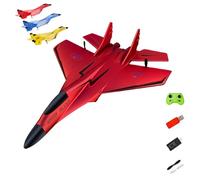 ZY 320 Pro RC Plane,2025 New Remote Control Gliders Airplane, 2.4GHz RC Fighter Jet Plane Model,Aerodynamic Design for Smooth Flight,Anti-Collision Silicone Nose Remote Control Planes (Red)