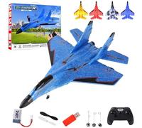 ZY 530 Pro RC Plane, Zy-530 RcPlane, Remote Control Glider Airplane for Adults, 2.4ghz Planes Model, Easy to Fly RcFighter, Anti-Collision Silicone Nose (Blue)