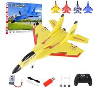 ZY 530 Pro RC Plane, Zy-530 RcPlane, Remote Control Glider Airplane for Adults, 2.4ghz Planes Model, Easy to Fly RcFighter, Anti-Collision Silicone Nose (Yellow)