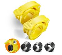 ZY-HUAN Mini Abrazaderas para Mancuernas 23mm-30mm Ajustables Cierres Barra Olímpica Accesorios Ideales para Body Pump, Halterofilia, Fitness (Amarillos.)