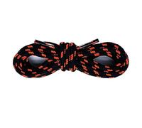 ZYAGH 4 pares de cordones redondos de 5MM puntos de flores cordones sólidos poliéster a juego zapatos deportivos botas de herramientas senderismo(Black Orange,180 cm)