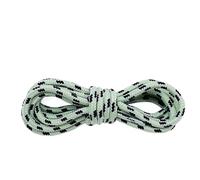 ZYAGH 4 pares de cordones redondos de 5MM puntos de flores cordones sólidos poliéster a juego zapatos deportivos botas de herramientas senderismo(Green Black,120cm)
