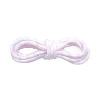 ZYAGH 4 pares de cordones redondos de 5MM puntos de flores cordones sólidos poliéster a juego zapatos deportivos botas de herramientas senderismo(White Pink,100cm)