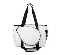 ZYAGH Bolsa for Raqueta De Bádminton De Gran Capacidad, Bolso Cruzado for Hombre Y Mujer, Ropa Deportiva, Bolso De Tenis for Deportes Y Fitness(White)