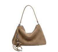 ZYAGH Bolso de diseñador de lujo for mujer, bandolera de cuero dividido de gamuza, bolso cruzado for mujer(Grey)