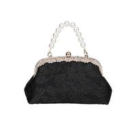 ZYAGH Jacquard Pearl Handbag Vintage-style Banquet Light Luxury Antique Small Square Bag