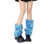 ZYAGH Knitted Leg Warmers, Warm And Sweet, Featuring A Heart And Cross Design(Lanse)