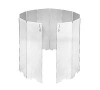 ZYAGH Outdoor Camping Windbreak Ultralight Aluminum Alloy Foldable Stove Head with Latch and Oil Drain Bag