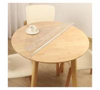 ZYAGH Protector Mesa Transparente Soft Glass Tablecloth Transparent PVC Table Cloth Waterproof Oil Proof Kitchen Dining Rectangular Table Cover Matte Clear para Transparente(70cm Round)