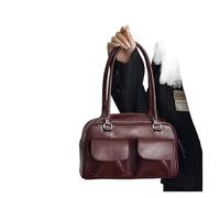 ZYAGH Vintage Mujeres Negocios Hombro Bolsos Simple Señoras Viajes Bolso Tote Bolso Femenino Antebrazo Borgoña, granate, talla única