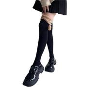 ZYAGH Winter Multicolor Thigh Socks Women Solid Color Soft Comfortable Stockings Sweet Over The Knee High(Turquoise)