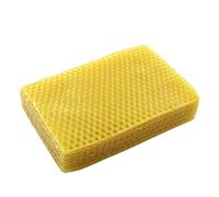 ZYAMY 10 hojas de cera de abeja de 5.1 x 3.5 pulgadas, marco de cera de colmena natural, equipo de apicultura para manualidades, fabricación de velas, aceite lubricante y pulido de muebles