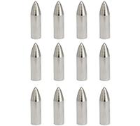 ZYAMY 12 puntas de campo de punta de flecha de punta de flecha, 100 granos de pegamento en el objetivo, puntas de flecha de acero inoxidable, puntas de flecha de madera para identificación de 8 mm