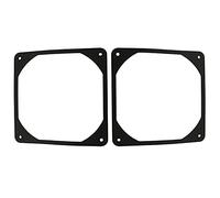 ZYAMY 2 unids 120mm negro goma antivibración ventilador Junta 120 x 120 mm 12 cm amortiguador amortiguador para ordenador PC caso, negro