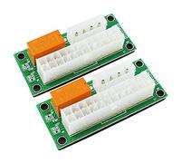 ZYAMY 2 unids Add2psu ATX 24 pines a Molex 4Pin Conector Dual PSU Adaptador de fuente de alimentación múltiple Dual Synchronous Boot Card