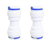 ZYAMY 2 unids recto NPT rosca adaptador 5/16 "FNPT a 5/16" tubo OD Push Fit conexión rápida plástico RO accesorios agua purificador accesorios