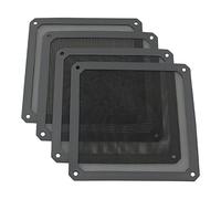 ZYAMY 4 filtros de polvo para ventilador de PC de 140 mm, marco magnético, rejillas de ventilación de computadora, malla antipolvo, pantalla de filtro a prueba de polvo, 14 cm x 14 cm, color negro