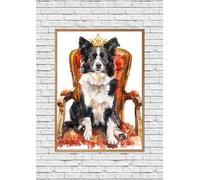 ZYANART Border Collie - Póster decorativo para pared, diseño de perro Border Collie, 30 x 42 cm, sin marco, diseño de perro Collie de Inglaterra