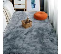 ZYANBIN Alfombra Grande 100 x 390 cm Super Suaves de La Pelusa Alfombra Salón Pelo Largo Shaggy Resistente Humedad para Dormitorio y Habitación Infantil, Tapete para Cama, Gris Claro