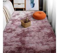 ZYANBIN Alfombra Grande 180 x 180 cm Super Suaves de La Pelusa Alfombra Salón Pelo Largo Shaggy Resistente Humedad para Dormitorio y Habitación Infantil, Tapete para Cama, Rosa Púrpura