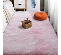 ZYANBIN Alfombra Grande 220 x 280 cm Super Suaves de La Pelusa Alfombra Salón Pelo Largo Shaggy Resistente Humedad para Dormitorio y Habitación Infantil, Tapete para Cama, Rosa Claro