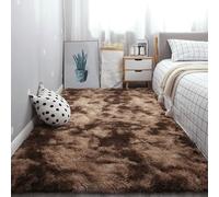 ZYANBIN Alfombra Grande 60 x 200 cm Esponjosa Alfombra Peluda de Pelo Largo Decoración Moderna para El Salón para Interiores Estar Habitación, Marrón