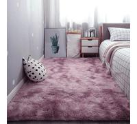 ZYANBIN Alfombra Grande 90 x 170 cm Esponjosa Alfombra Peluda de Pelo Largo Decoración Moderna para El Salón para Interiores Estar Habitación, Rosa Púrpura
