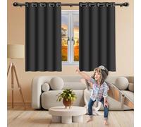 ZYANBIN Cortinas Salon 180 x 170 cm Opaca Termica Isolante Blackout Curtains Cortinas Salon Modernas para Dormitorio, Salón, Gris Oscuro