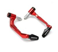 ZYAURA F Protector de puños de Manillar CNC for Ducati Monster 821, 695, 696, 797, 1200, 1200S y 1100/S, palancas de Embrague y Freno. Y(Red)