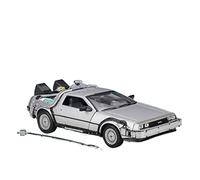 ZYAURA para: Volver Al Futuro Coche Modelo Juguete Máquina del Tiempo 1:24DeLorean DMC-12 Aleación De Metal Coche Fundido A Presión