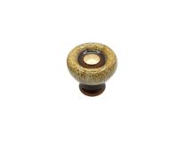 ZYAYNG 10 Pcs Marble Leopard Ceramic Handle Small Furniture Cabinet Door Drawer Creative Round Single Hole Para Armarios(Color 6)