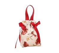 ZYAYNG 10pcs Bird Canvas Drawstring Bag Large Capacity Festive Sugar Coin Purse Wallet Bucket Small Flower Wrist Para Dulces