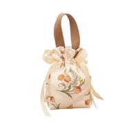 ZYAYNG 10pcs Bird Canvas Drawstring Bag Large Capacity Festive Sugar Coin Purse Wallet Bucket Small Flower Wrist Para Dulces