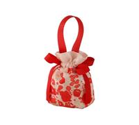 ZYAYNG 10pcs Flower Cloth Drawstring Bag Jewelry Packing Festive Sugar Bucket Storage Canvas Knot Wrist Para Dulces
