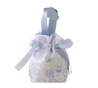 ZYAYNG 10pcs Flower Cloth Drawstring Bag Jewelry Packing Festive Sugar Bucket Storage Canvas Knot Wrist Para Dulces