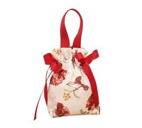 ZYAYNG 10pcs Gift Bags Canvas Sweet Bow Flower Drawstring Packaging Bag Xmas Wedding Candy Jewerly Packing Presents Sugar Box Para Dulces