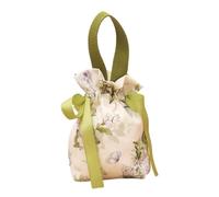 ZYAYNG 10pcs Gift Bags Canvas Sweet Bow Flower Drawstring Packaging Bag Xmas Wedding Candy Jewerly Packing Presents Sugar Box Para Dulces