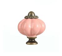 ZYAYNG 12PCS Simple Single Hole Ceramic Pumpkin Handle European Style Vintage Cabinet Knob Round Door Pull Handles Wine Para Armarios(Color8)