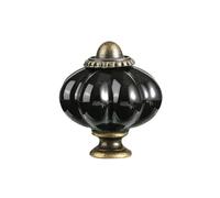 ZYAYNG 12PCS Simple Single Hole Ceramic Pumpkin Handle European Style Vintage Cabinet Knob Round Door Pull Handles Wine Para Armarios(Color 1)