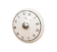 ZYAYNG 12PCS White Print Ceramic Door Knobs And Handles Furniture Drawer Cupboard Single Hole Cabinet Para Armarios(Color 2)