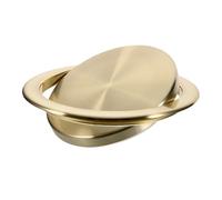 ZYAYNG 1PCS Built-in Stainless Steel Embedded Trash Can Lid Swing Flap Balance Cover Flush Countertop Waste Chute Recessed Garbage Bin Para Cocina