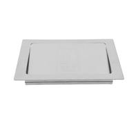 ZYAYNG 1PCS Stainless Steel Recessed Trash Can Lid Push Open Embedded Cover Side Mount Chute Door Kitchen Commercial Counter Para Cocina
