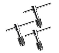 ZYAYNG 3 piezas ajustable M3-6 M6-12 mango en T llave de trinquete grifo soporte tornillo rosca macho enchufe métrico herramientas taller mecánico herramienta mano Para Bricolaje
