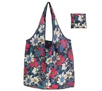 ZYAYNG 5Pcs Floral Reusable Shopping Bags Foldable Bag Tote Travel Portable Shoulder Grocery Storage Hand Para Compras(Color1)