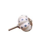 ZYAYNG 6pcs Antique Furniture Pastoral Ceramic Cupboard Single Hole Wardrobe Handle Drawer Shoe Door Para Armarios(Color 8)