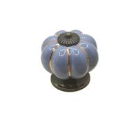 ZYAYNG 6PCS Ceramic Drawer Knobs 40mm Cabinet Pulls Kitchen Handles Pumpkin Furniture Handle for Room Hardware Para Armarios(PURPLE)
