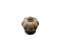 ZYAYNG 6PCS Ceramic style Simple Pastoral Handle Drawer Cupboard Wardrobe Door Leopard Pumpkin Cabinet Para Armarios(Color 3)