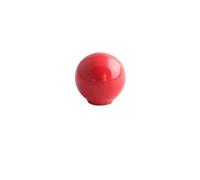 ZYAYNG 6PCS Colored Ceramic Handles Room Wardrobe Doors Cabinets Drawers Cute Ball Para Armarios(Red)