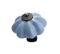 ZYAYNG 6PCS Garden Pumpkin Ceramic Handle Single-hole Hand-painted Cabinet Door Drawer Furniture 40MM Para Armarios(Color 5)